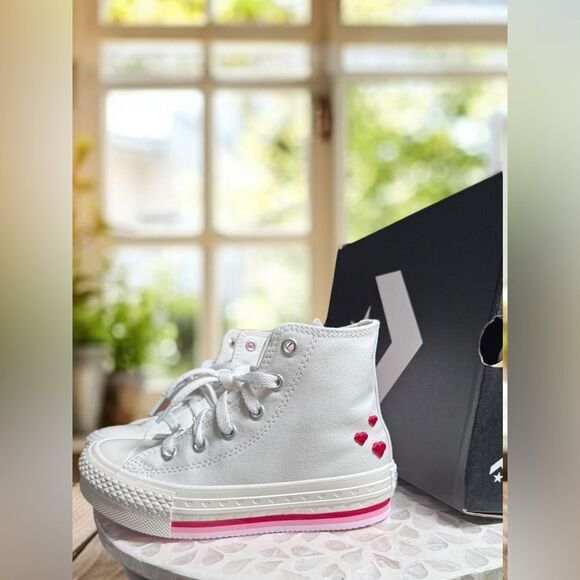 Converse Chuck Taylor All-Star CTAS Embroidered Hi-top Valentines Shoes Sneakers - Picture 7 of 14